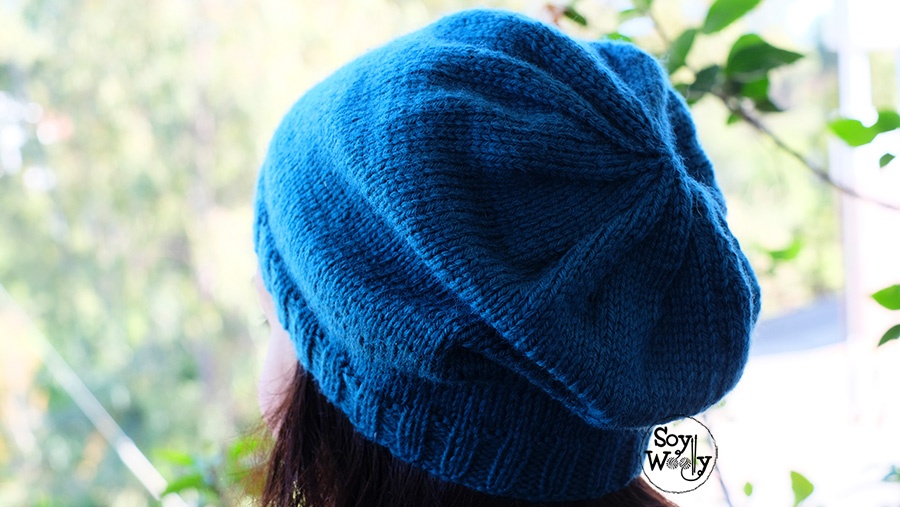 Patrón tejer un gorro hipster-slouchy agujas | Soy Woolly
